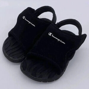 Black Toddler Champion Slides Size 3W